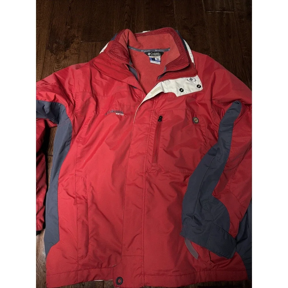 Columbia Men's Large XCO Jacket‎ Red/Grey
